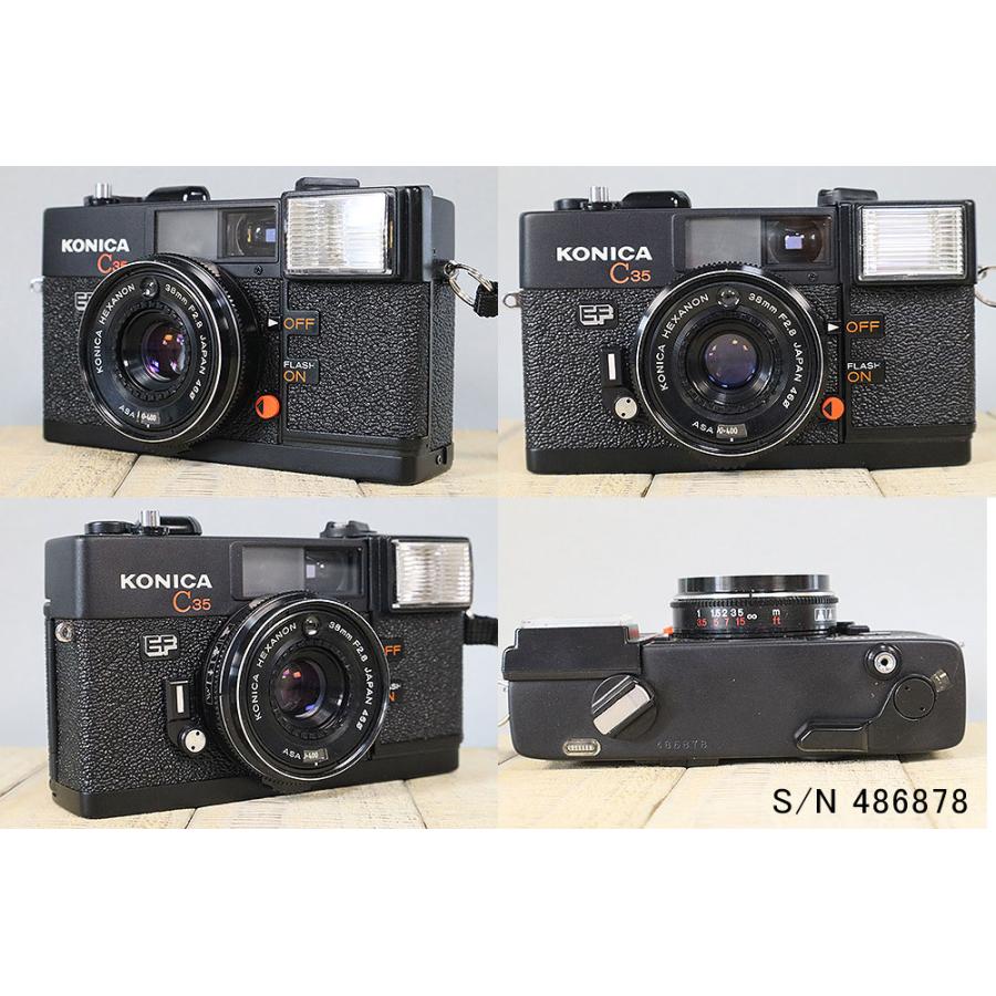 中古】【保証付 】 コニカ KONICA C35 EF S/N 486878（ケース