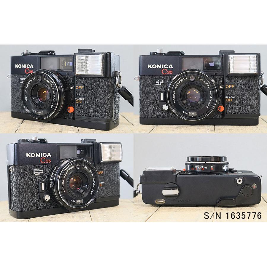 中古】【保証付 】 コニカ KONICA C35 EF S/N 1635776（ケース