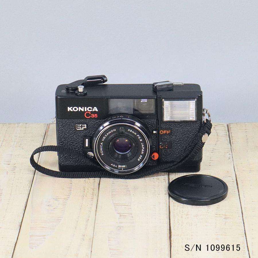 中古】【保証付 】 コニカ KONICA C35 EF S/N 1099615（ケース