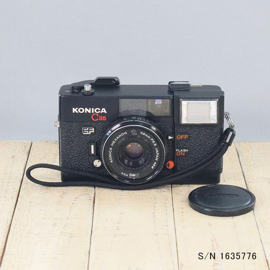 中古】【保証付 】 コニカ KONICA C35 EF S/N 1635776（ケース