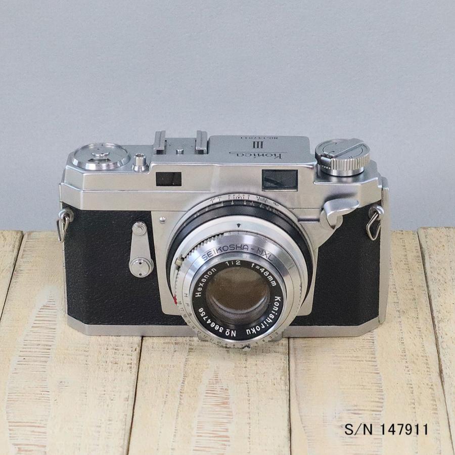 中古】【保証付 】 コニカ KONICA III S/N 147911（ケース・フイルム付