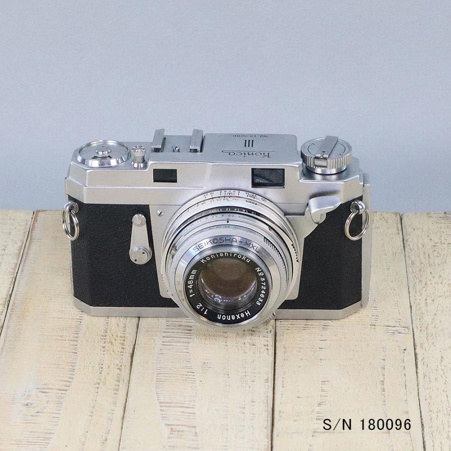 KONICA III フィルム一眼レフカメラ　ケース付き 中古】【保証付 】 コニカ KONICA III S/N 180096（ケース・フイルム付