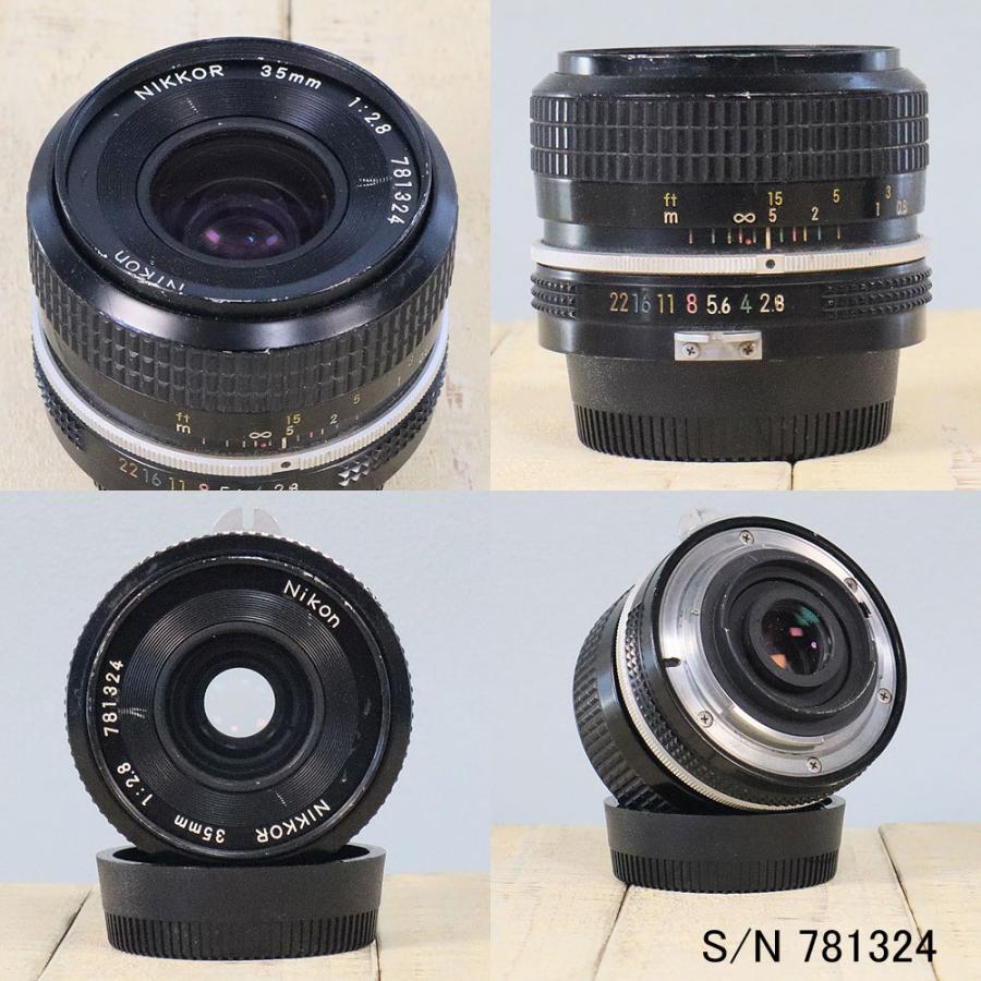 Nikon AI Nikkor 35mm f2.8 MFオールドレンズ フード付 保証付 】【中古】 オールドレンズ Nikon NIKKOR 35mm f2.8 ニコン F