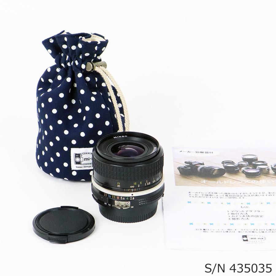 保証付 】【中古】 オールドレンズ Nikon NIKKOR 35mm f2.8 ニコン F