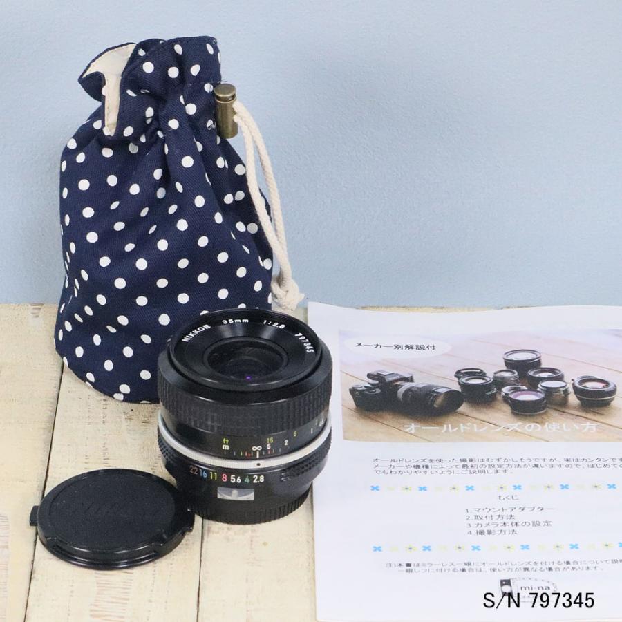 保証付 】【中古】 オールドレンズ Nikon NIKKOR 35mm f2.8 保証付 】【中古】 オールドレンズ Nikon NIKKOR 35mm f2.8