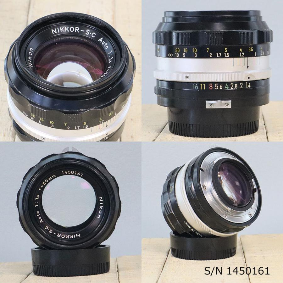 Nikon F 一眼レフカメラ Nikkor-S.C 50mmレンズ付き 保証付 】【中古】 オールドレンズ Nikon NIKKOR-S.C Auto 50mm f1.4