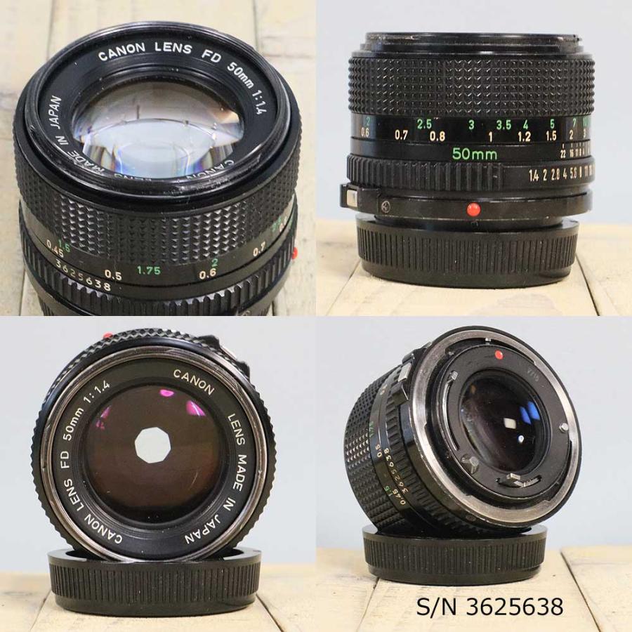 保証付 】【中古】 オールドレンズ Canon New FD 50mm f1.4 保証付 】【中古】 オールドレンズ Canon New FD 50mm f1.4