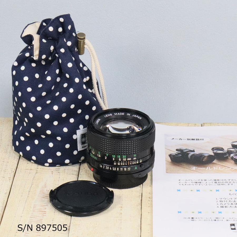 保証付 】【中古】 オールドレンズ Canon New FD 50mm f1.4 キヤノン