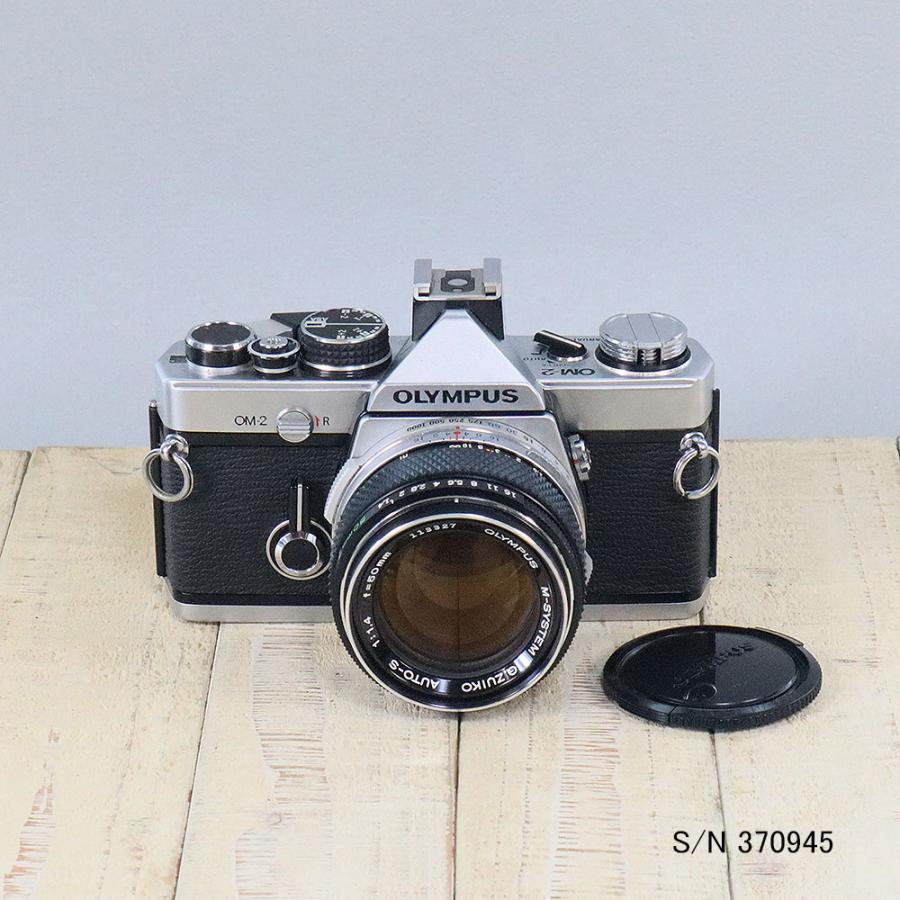 中古】【保証付 】 OLYMPUS OM-2 S/N 370945 レンズ G.ZUIKO AUTO-S