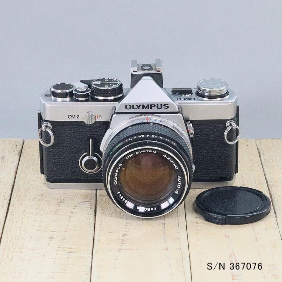 中古】【保証付 】 OLYMPUS OM-2 S/N 367076 レンズ G.ZUIKO AUTO-S