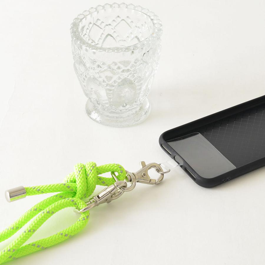 アウトドアロープ編み込みスマホショルダー カラフルポップ 全機種対応