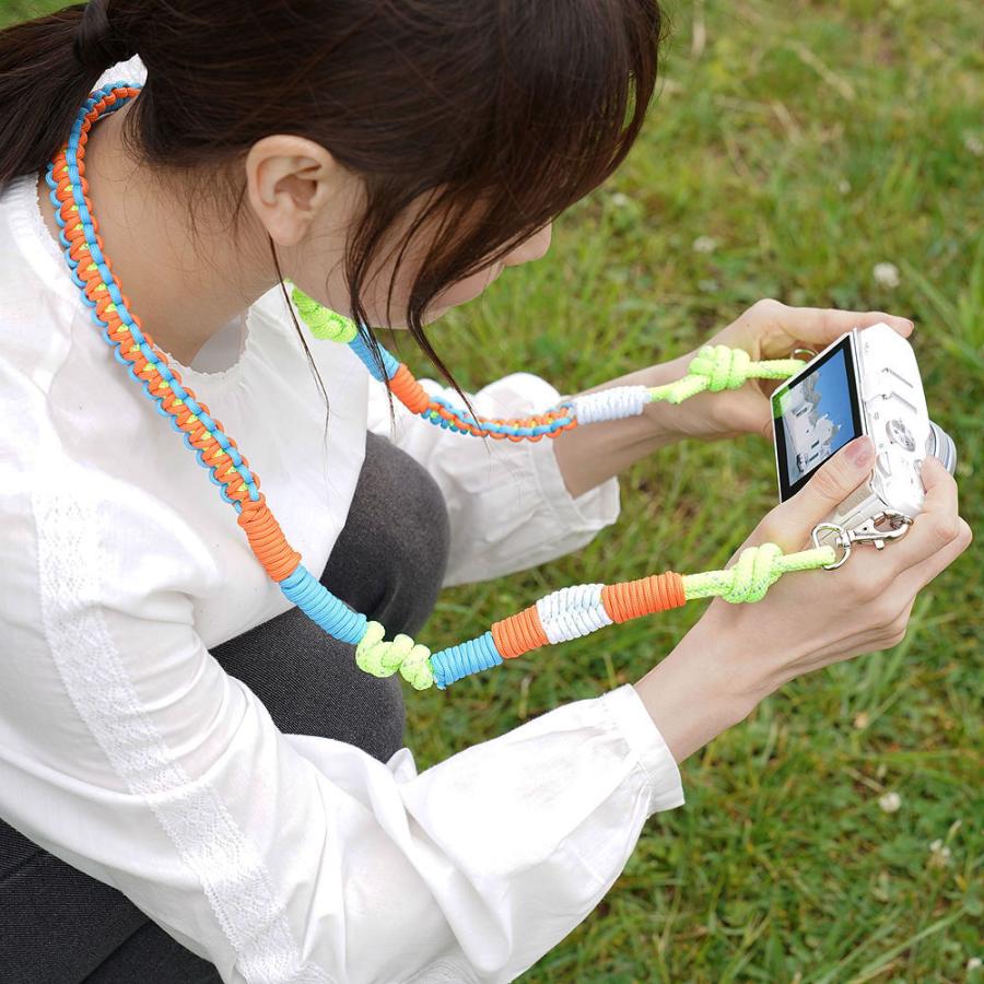 カメラストラップ 一眼レフ かわいい おしゃれ アウトドアロープ