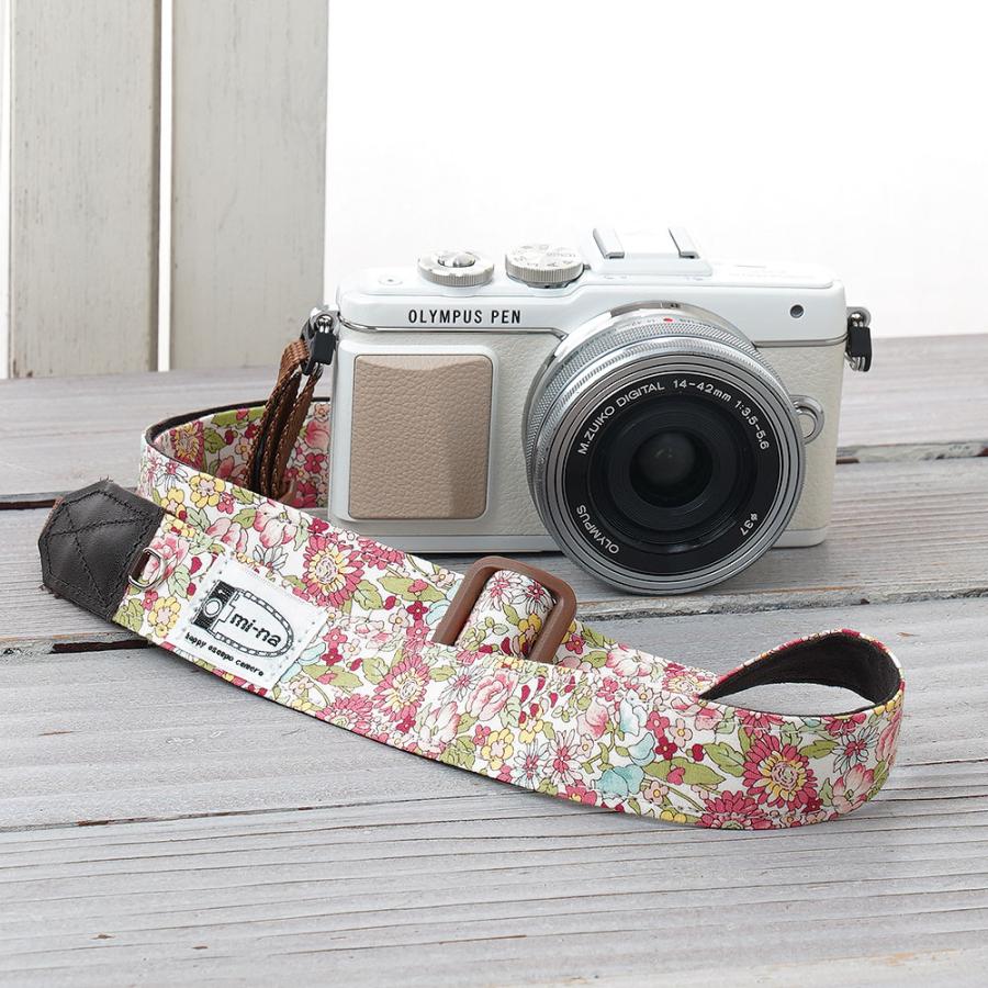 カメラストラップ camera strap 一眼レフ ミラーレス一眼用 フラワー