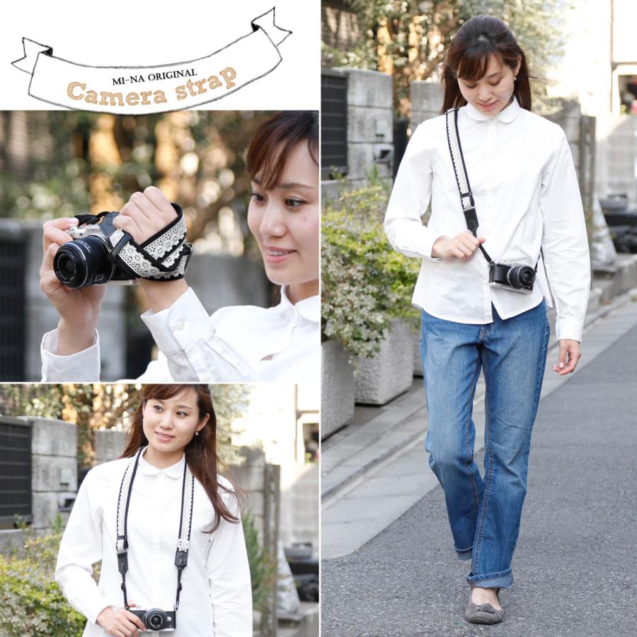 カメラストラップ camera strap 一眼レフ ミラーレス一眼用 レース