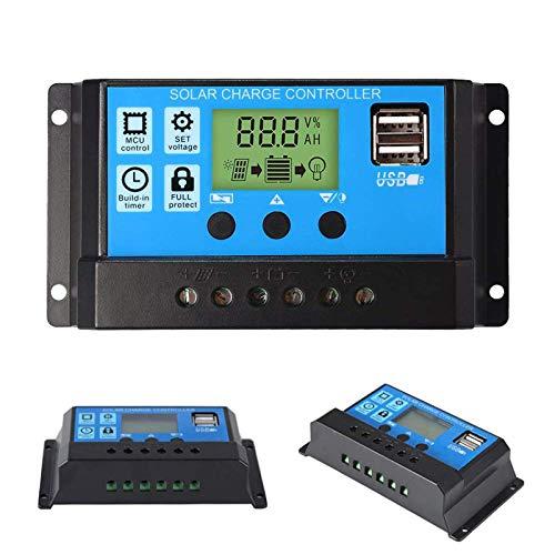 ソーラーパネル 100W+ソーラーチャージコントローラー 30A 12V/24V Amazon | ICQUANZX ソーラーチャージャーコントローラー 30A 12V