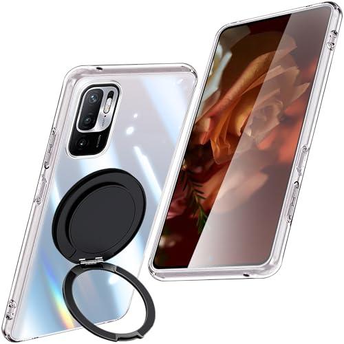 Redmi Note 10T ケース クリア マグネット搭載 リング付き TPU Redmi Note 10T ケース クリア マグネット搭載 リング付き TPU