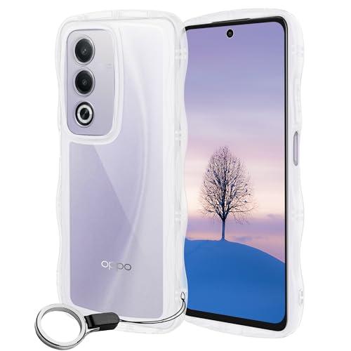 OPPO A3 5G ケース クリア ウェーブ TPU波状のバンパー 透明