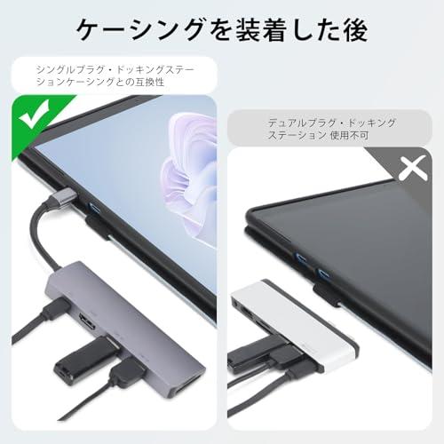 Omnpak Surface Pro 7+/7/6/5/4 ケース ペンホルダー付き 薄型多視角
