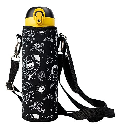 UOQCDQ 水筒カバー ショルダーのみ 500ml~600ml用 独自の縫製