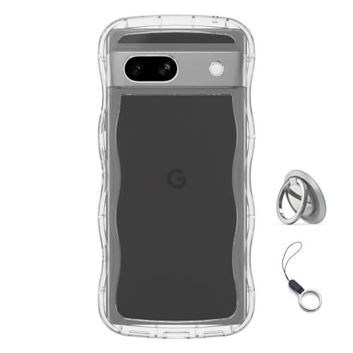 Google Pixel 6a用ケースクリア リング付き グーグルピクセル 6A