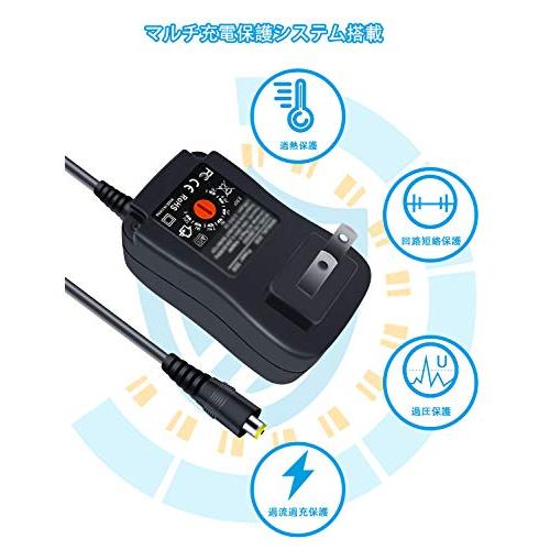 12W ACアダプター ユニバーサルAC DCアダプタ 3V 4.5V 5V 6V 7.5V 9V 12V家庭用 電源アダプタ マルチacアダプ｜mi-naone｜05