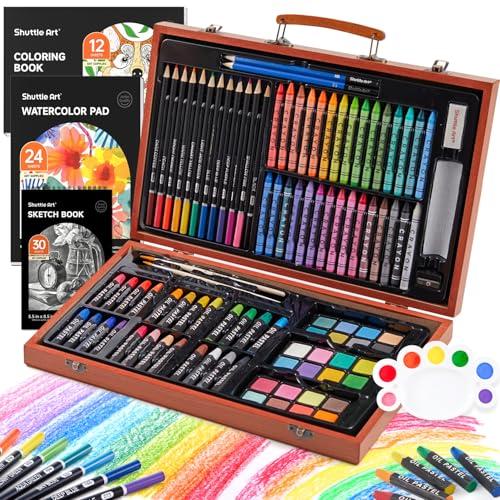 Shuttle Art お絵かきセット アートセット 画材セット 106点 色鉛筆