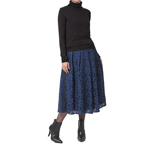 残りわずか ウーマンプラス スカート タックフレアー サイドラインレーススカート レディース 1711a40 ネイビー フリーサイズ Materialworldblog Com