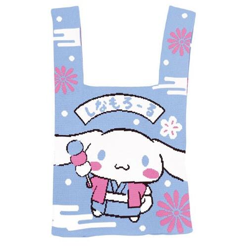 sanrio ミニトートバッグ ニットバッグ サンリオ 和柄 SANRIO クロミ