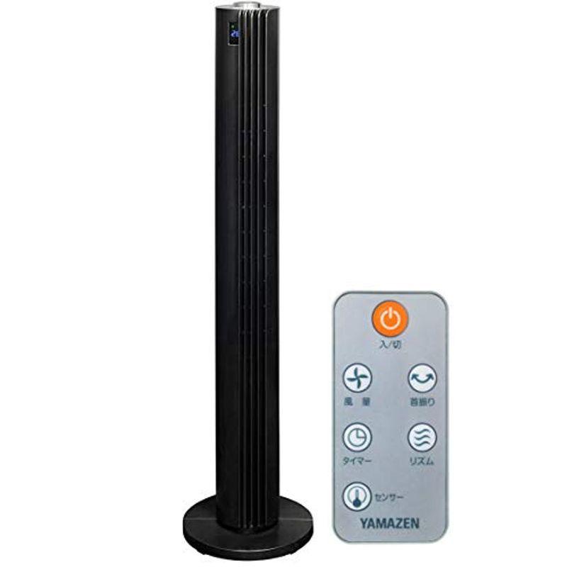 ミアストア 静音モード タッチスイッチ 山善 ハイポジションスリムファン 風量8段階調節 タイマー機能 扇風機 リモコン付 us ハイポジションスリムファン タイマー機能 Dcモーター搭載 ブラッ 静音モード