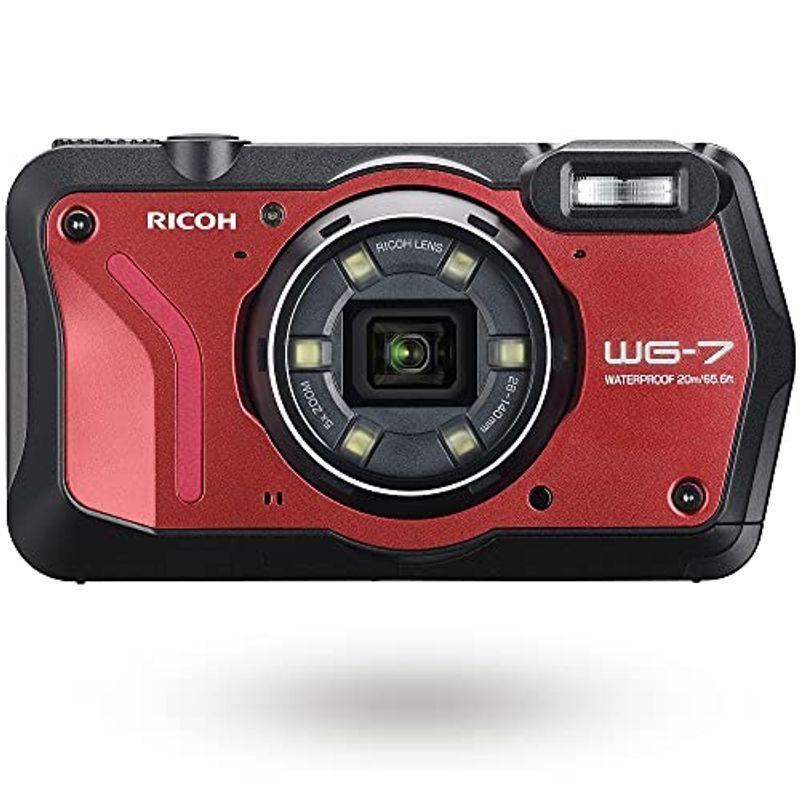 カメラ RICOH WG-7 レッド 本格アウトドアカメラ 本格20m 防水 2000万