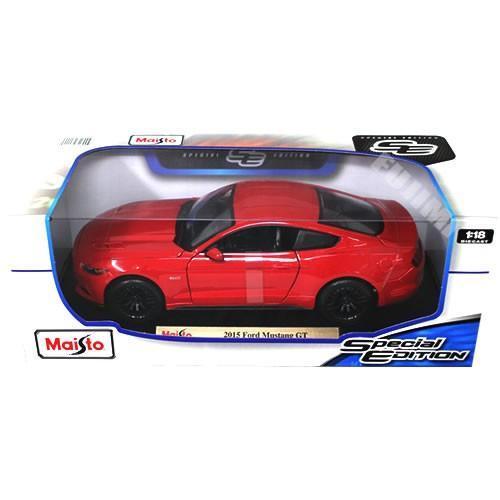 ミニカー 2015 Ford Mustang GT Red 1:18 Maisto【全国送料無料】 フォード マスタング 赤 マイスト ダイキャストカー  1/18 モデルカー｜miahat1024｜05