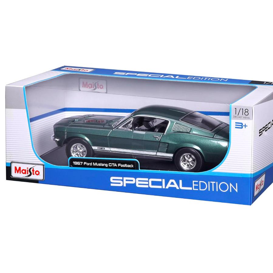 マイスト ミニカー 1967 フォード マスタング GTA ファストバック 緑 1