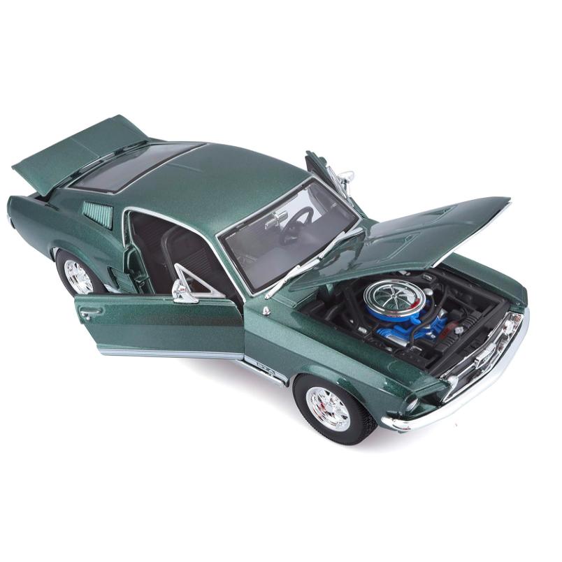 マイスト ミニカー 1967 フォード マスタング GTA ファストバック 緑 1