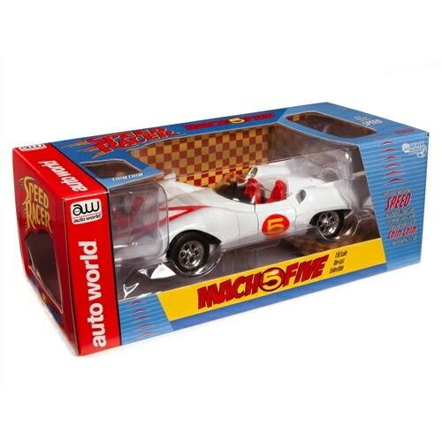 SPEED RACER MACH 5 WITH CHIM CHIM FIGURE 1/18 AUTO WORLD 1/18【全国送料無料】 CHIM 1/18