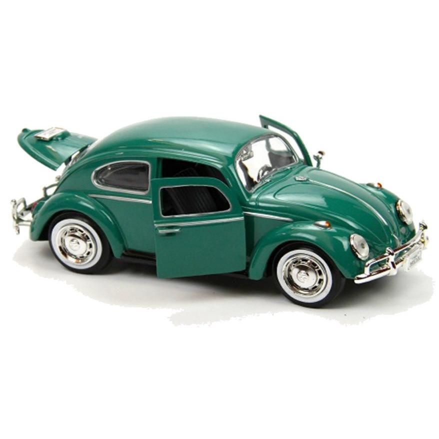 1966 Volkswagen Beetle green 1/24 Motor Max【全国送料無料】 VW ミニカー モーターマックス ワーゲン ビートル 緑 レトロ 空冷 flat4 クラシック タイプ1｜miahat1024