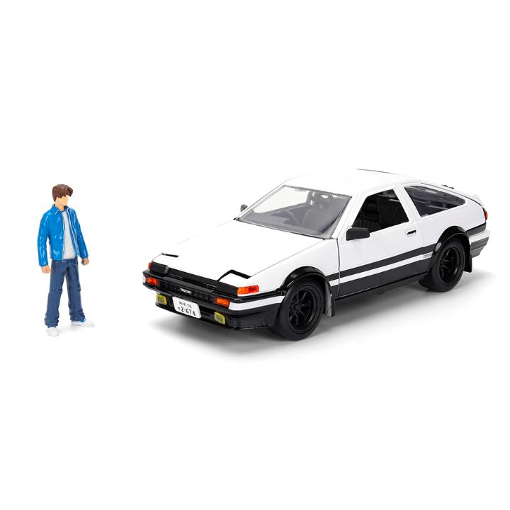 イニシャルD - トヨタ・トレノ AE86 & タクミ・フィギア Jada ミニカー イニシャルD タクミ Toyota Trueno AE86 1/24 1/24 Jada