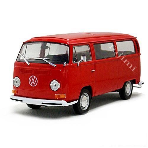1972 Volkswagen Bus T2 red 1/24 WELLY【全国送料無料】 フォルクス
