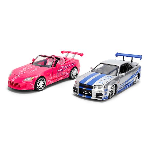 ブライアン　ニッサンスカイライン GT-RR34 & スーキーホンダ S2000 Jada ワイルドスピード Brian Nissan Skyline GT-R (R34) & Suki Honda