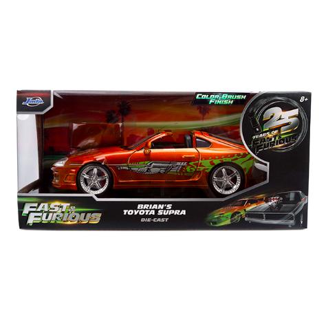 ワイルドスピード　25台　1/43 fast furious レア Jada ワイルドスピード 25周年記念モデル 1995 Toyota Supra Brush