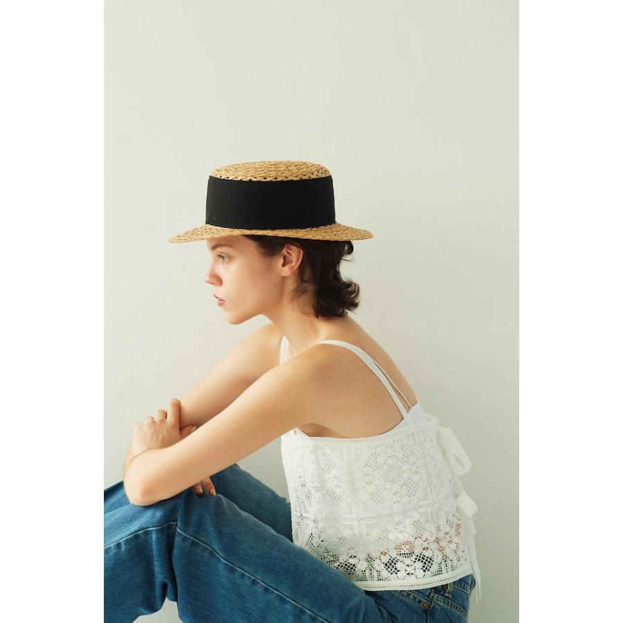 Straw Canotier 2405 Mia Hat & Accessory レディース 帽子 麦わら