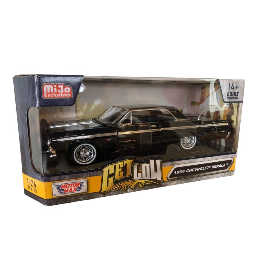 モーターマックス 1964 Chevrolet Impala Lowrider Black 1/24 モーターマックス 1964 Chevrolet Impala Lowrider Black 1/24