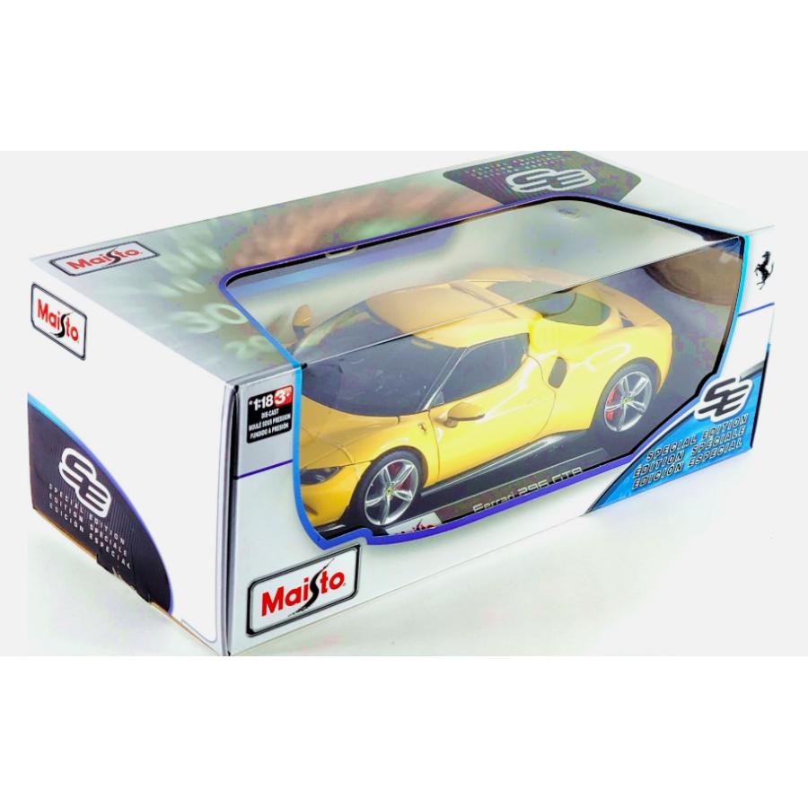 マイスト ミニカー フェラーリ 296 GTB 黄色 1/18 Ferrari