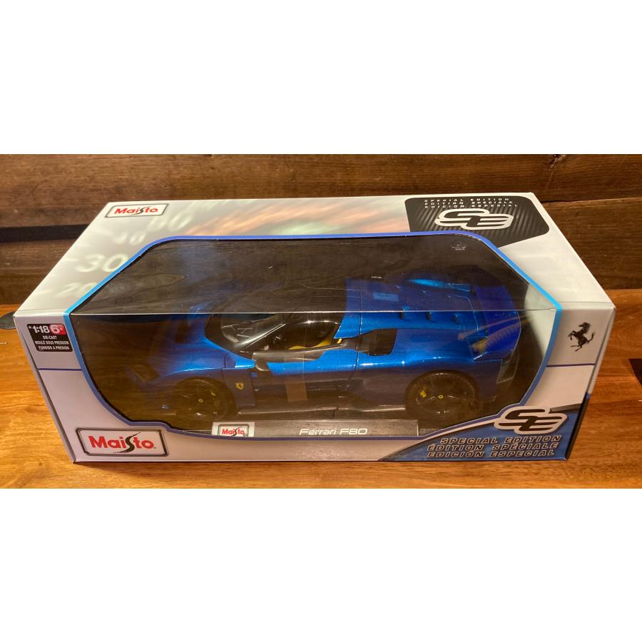 マイスト ミニカー Ferrari F80 Blue 1/18 Maisto フェラーリ 青