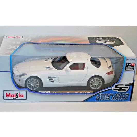 マイスト ミニカー Mercedes SLS AMG WHITE 1/18 Maisto メルセデス