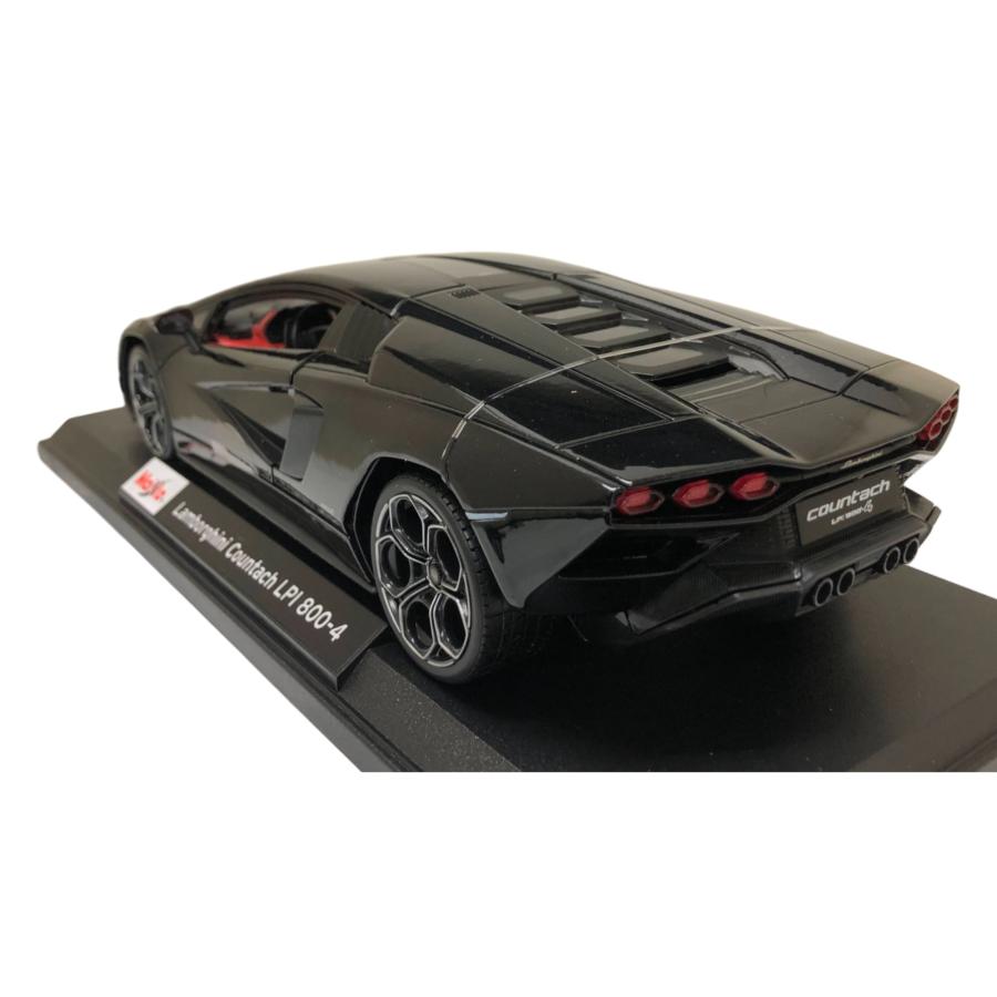 ランボルギーニ カウンタック LPI 800-4 Black 1/18 Maisto【全国送料無料】 Lamborghini Countach 黒 ダイキャストカー マイスト ミニカー スーパーカー｜miahat1024｜02