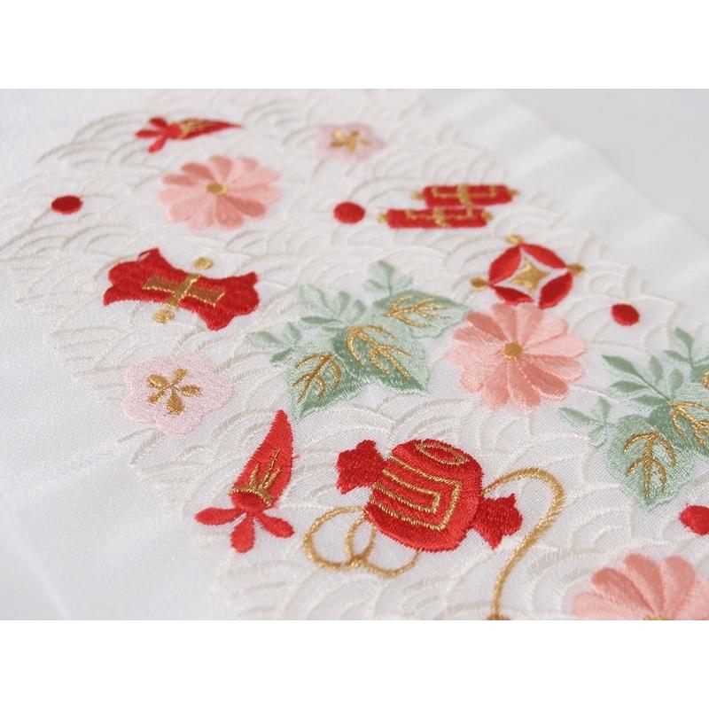 洗える刺繍半衿 宝尽くし 青海波 菊 桐 【衿秀 和想庵】 : みあれる 