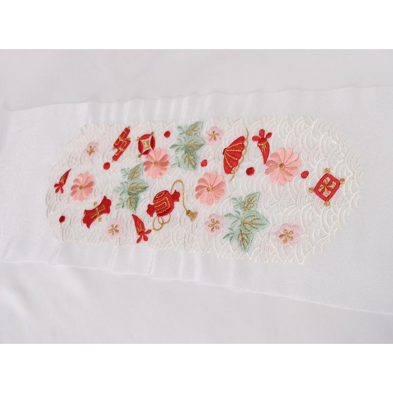 洗える刺繍半衿 宝尽くし 青海波 菊 桐 【衿秀 和想庵】 : みあれる 