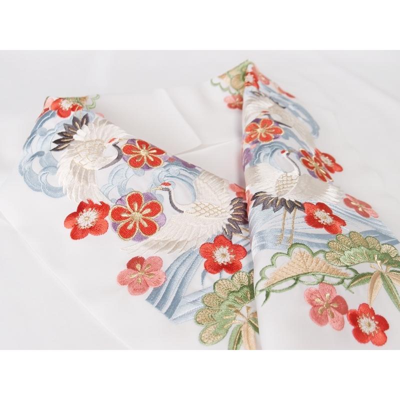 Silelly シルエリー　豪華　半襟　刺繍　鶴_2