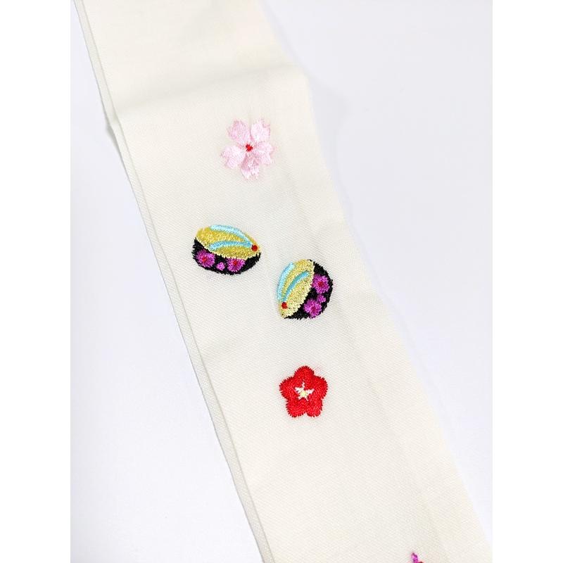 干支腰紐 刺繍入り 純毛モスリン ウール腰紐【加藤萬】 : みあれる