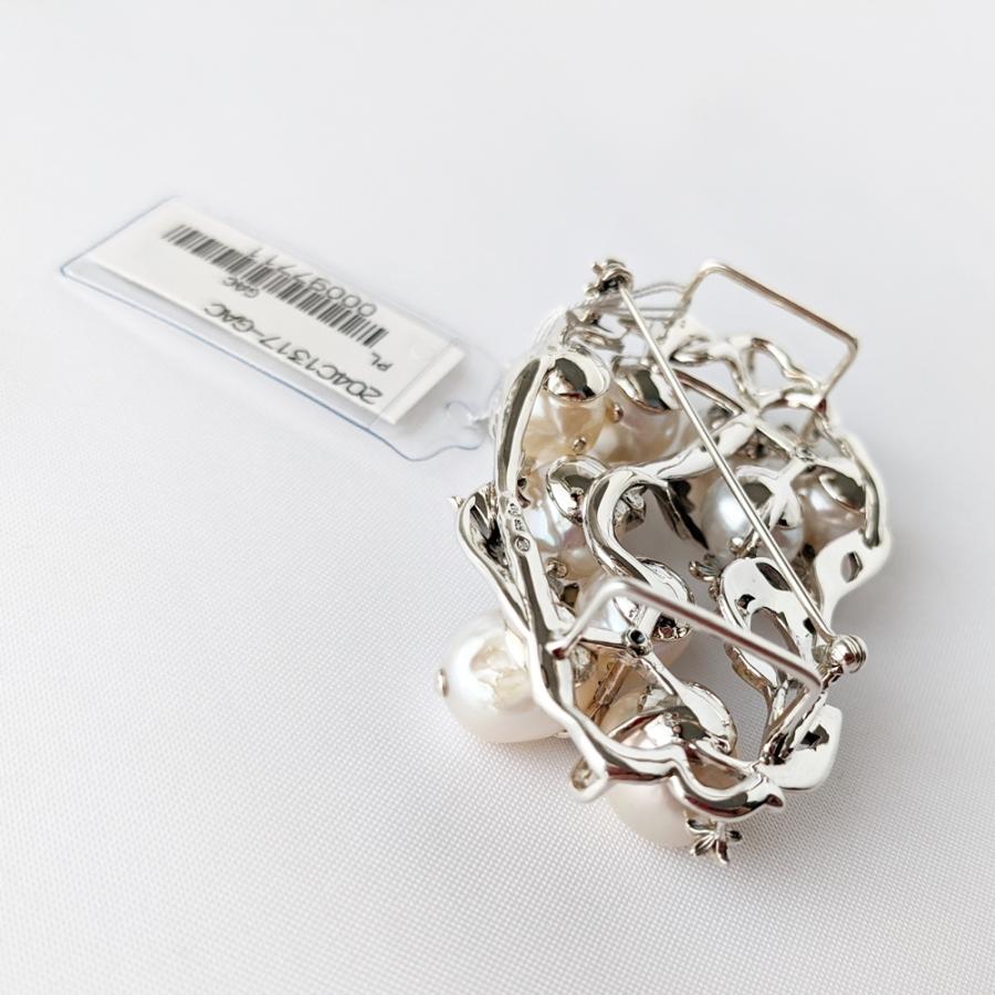 碌山 大粒パール SILVER925 3Way 桜 ブローチペンダント 帯留め【碌山 